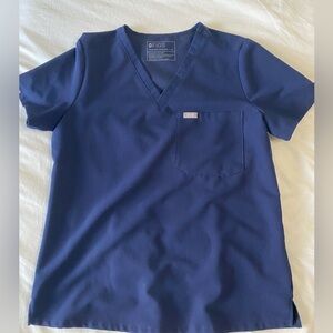 Wear Figs Navy Catarina one pocket scrub top